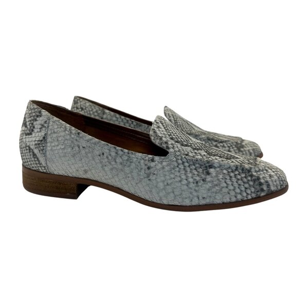Franco Sarto Clarise2 Snake Print Leather Loafers Womens Shoes Size 8.5 slip-on - Picture 13 of 14